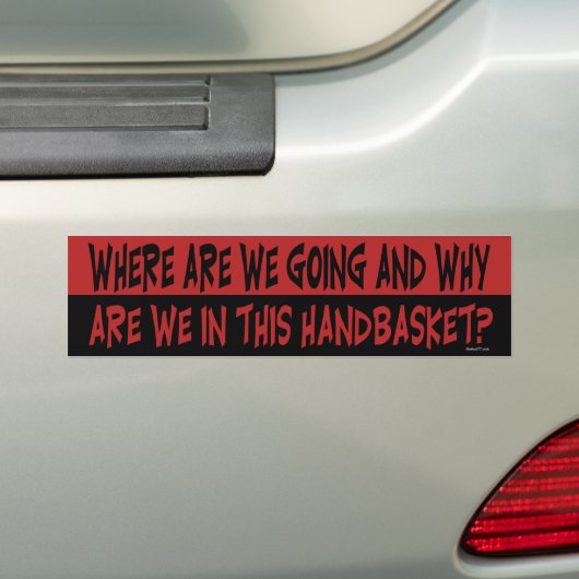 Handmandje Bumpersticker (Op auto)