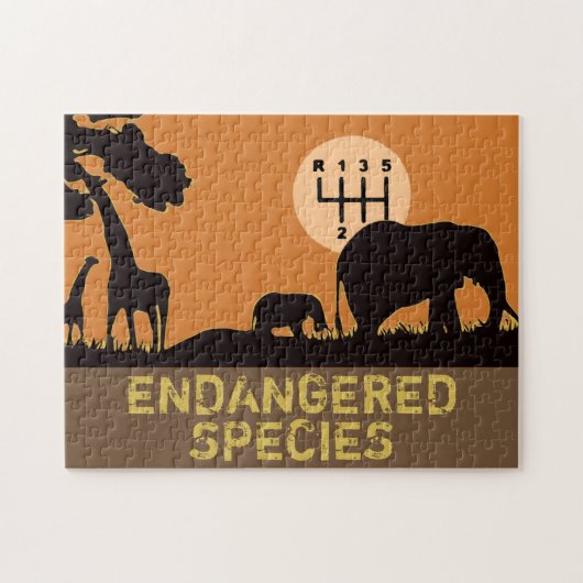 HANDMATIG - bedreigd Legpuzzel (Horizontaal)