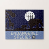 HANDMATIG - bedreigd Legpuzzel (Horizontaal)