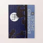 HANDMATIG - bedreigd Legpuzzel (Verticaal)