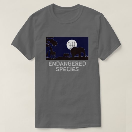 HANDMATIG - bedreigd T-shirt (Design voorkant)