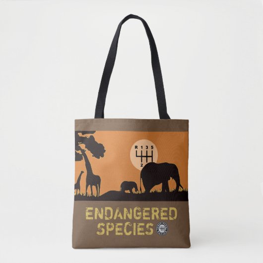 HANDMATIG - bedreigd Tote Bag (Voorkant)