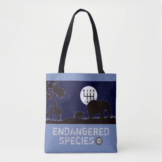 HANDMATIG - bedreigd Tote Bag (Voorkant)