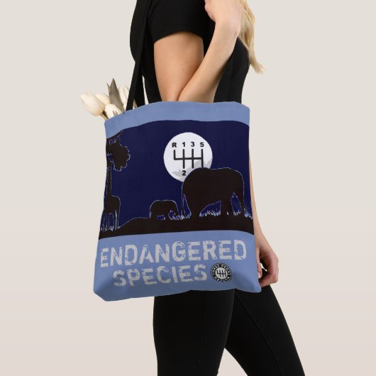HANDMATIG - bedreigd Tote Bag (Dichtbij)