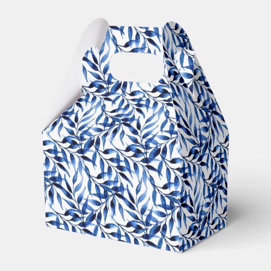 Handmatig gekleurd inktpatroon Waterverf Bedankdoosjes (Achterkant)