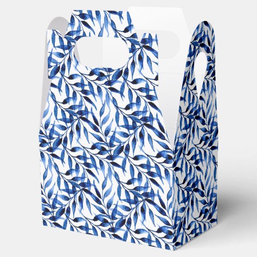 Handmatig gekleurd inktpatroon Waterverf Bedankdoosjes (Geopend)