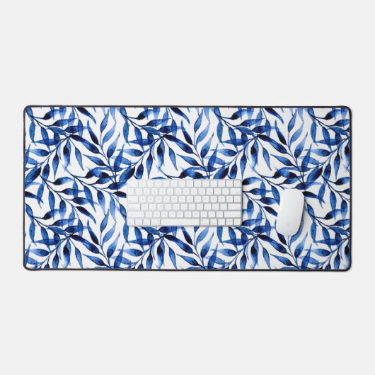 Handmatig gekleurd inktpatroon Waterverf Bureaumat (Keyboard & Muis)