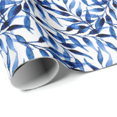 Handmatig gekleurd inktpatroon Waterverf Cadeaupapier (Rol Hoek)