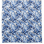 Handmatig gekleurd inktpatroon Waterverf Douchegordijn (Voorkant)