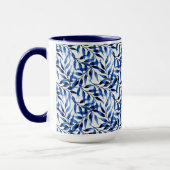 Handmatig gekleurd inktpatroon Waterverf Mok (Links)