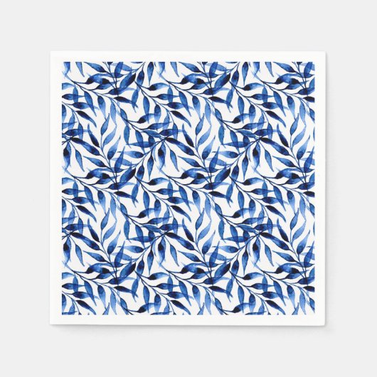 Handmatig gekleurd inktpatroon Waterverf Servet (Voorkant)