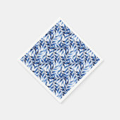 Handmatig gekleurd inktpatroon Waterverf Servet (Hoek)