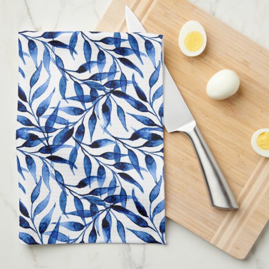 Handmatig gekleurd inktpatroon Waterverf Theedoek (Quarter Fold)