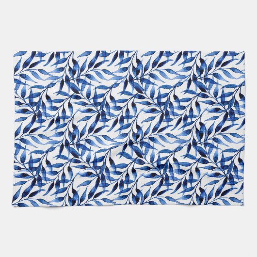 Handmatig gekleurd inktpatroon Waterverf Theedoek (Horizontaal)