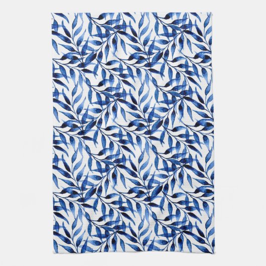 Handmatig gekleurd inktpatroon Waterverf Theedoek (Verticaal)