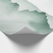 Handmatig gekleurd Waterverf berglandschap Cadeaupapier (Hoek)