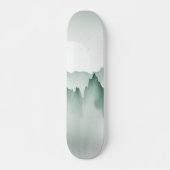 Handmatig gekleurd Waterverf berglandschap Persoonlijk Skateboard (Voorkant)