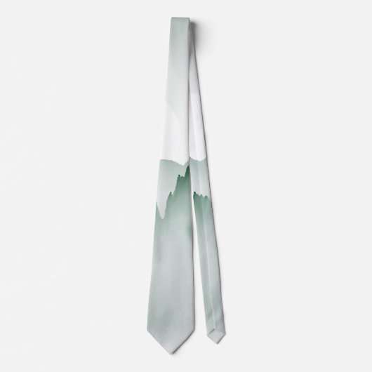 Handmatig gekleurd Waterverf berglandschap Stropdas (Voorkant)