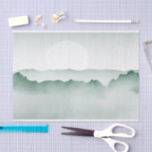 Handmatig gekleurd Waterverf berglandschap Tissuepapier (Craft)