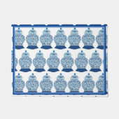 Handmatig geschilde blauwe gember jar Doormat Rug Deurmat (Voorkant)