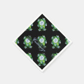 Handmatig geschilderd blauw Rozen Pattern Napkins Servetten (Hoek)