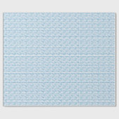 Handmatig geschilderd blauw Waterverf avy patroon Cadeaupapier (Vlak)