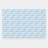 Handmatig geschilderd blauw Waterverf avy patroon Inpakpapier Vel (Voorkant)