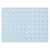 Handmatig geschilderd blauw Waterverf avy patroon Tafelkleed (Voorkant (Horizontaal))