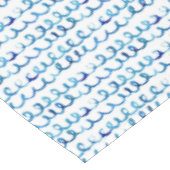 Handmatig geschilderd blauw Waterverf avy patroon Tafelkleed (Gekanteld)