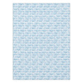 Handmatig geschilderd blauw Waterverf avy patroon Tafelkleed (Voorkant)