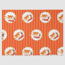 Handmatig geschilderd herfstpapier voor Schattig m