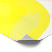 Handmatig geverfd Baby shower Welkomstteken Poster (Hoek)