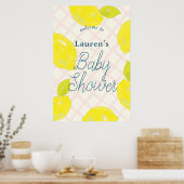Handmatig geverfd Baby shower Welkomstteken Poster (Keuken)