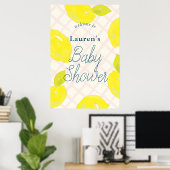 Handmatig geverfd Baby shower Welkomstteken Poster (Thuiskantoor)