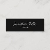 Handmatig handschrift modern Eenvoudig design eleg Mini Visitekaartje (Voorkant)