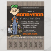 Handmatig Man.Carpenter.Plumber.Painter.Yard-werk Flyer (Voorkant)