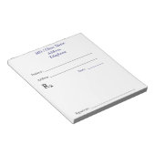 Handmatig voorgeschreven Notitieblokken (wit) (Schuin)