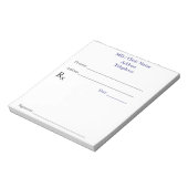 Handmatig voorgeschreven Notitieblokken (wit) (Linkerzijde)