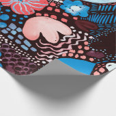 Handmatige Abstracte Waterverf Schets Doodle Fl Cadeaupapier (Hoek)