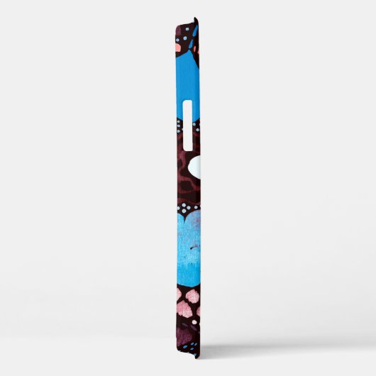 Handmatige Abstracte Waterverf Schets Doodle Fl Case-Mate iPhone Case (Achterkant / Rechts)