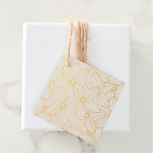 Handmatige afvoerbloemen bedankjes labels (Met doos)