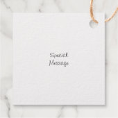 Handmatige afvoerbloemen bedankjes labels (Achterkant)