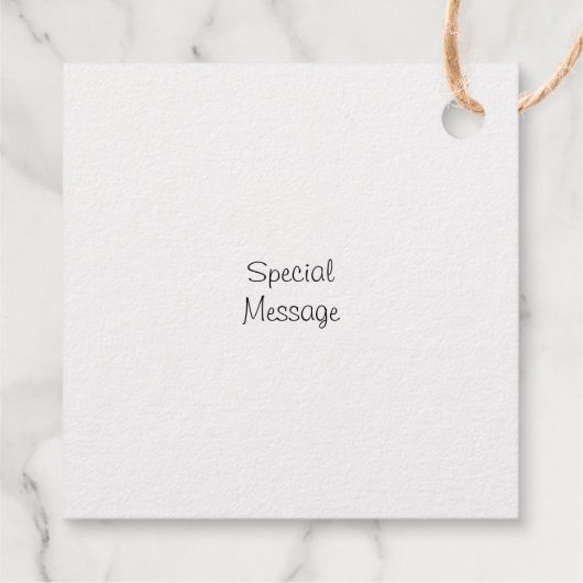 Handmatige afvoerbloemen bedankjes labels (Achterkant)