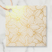 Handmatige afvoerbloemen bedankjes labels (Voorkant)