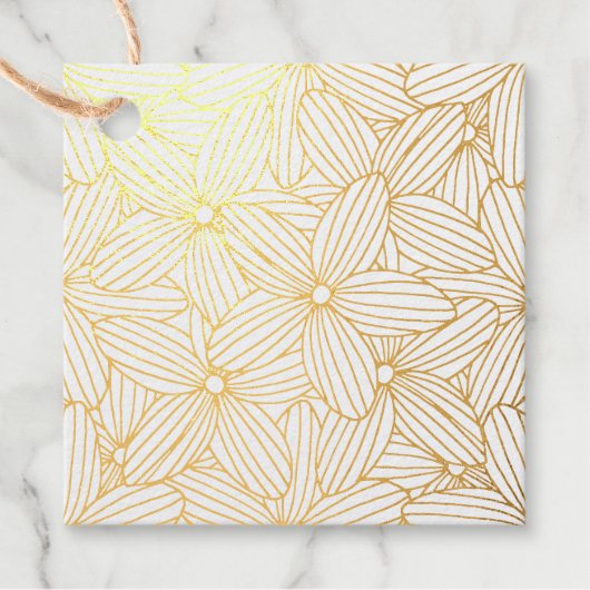 Handmatige afvoerbloemen bedankjes labels (Voorkant)