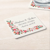 Handmatige afvoerbloemen kartonnen onderzetters (Schuin)