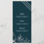 Handmatige afvoerbloemen menu (Achterkant)