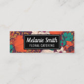 Handmatige afvoerbloemen mini visitekaartje (Voorkant)