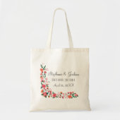 Handmatige afvoerbloemen tote bag (Voorkant)