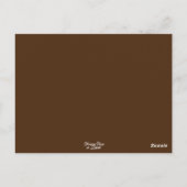 Handmatige  Antiek typemachine Brown Sepia Briefkaart (Achterkant)